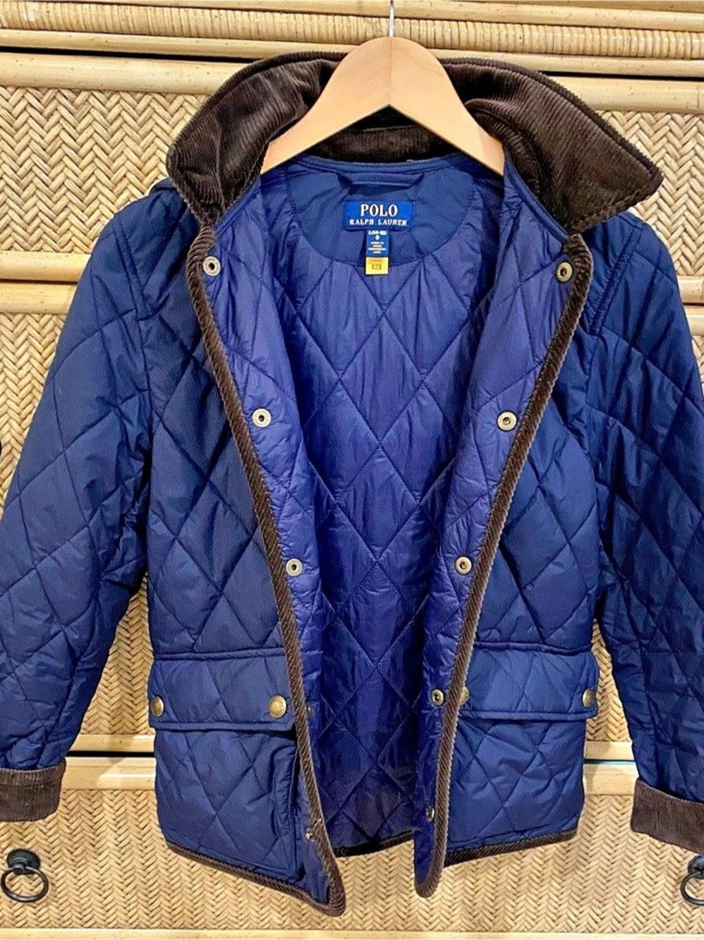 Polo Ralph Lauren Quilted Hooded Jacket in Blue